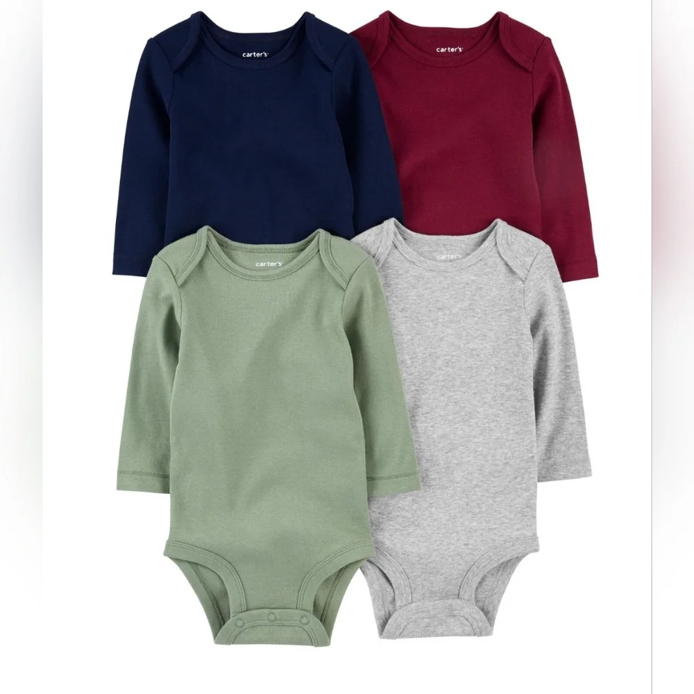 4-Pack Carter's Long-Sleeve Bodysuits
